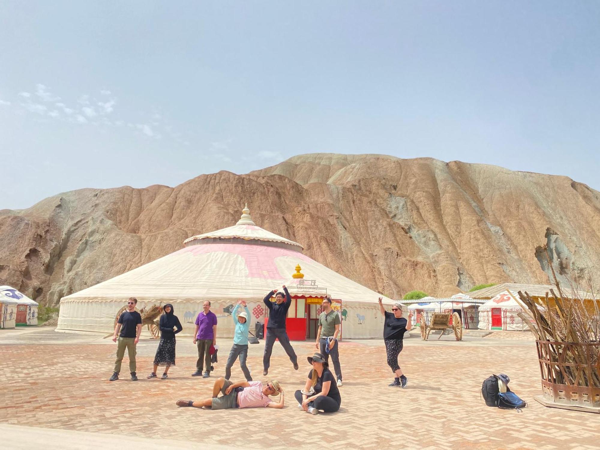 Kaoshan Tent Zhangye Buitenkant foto