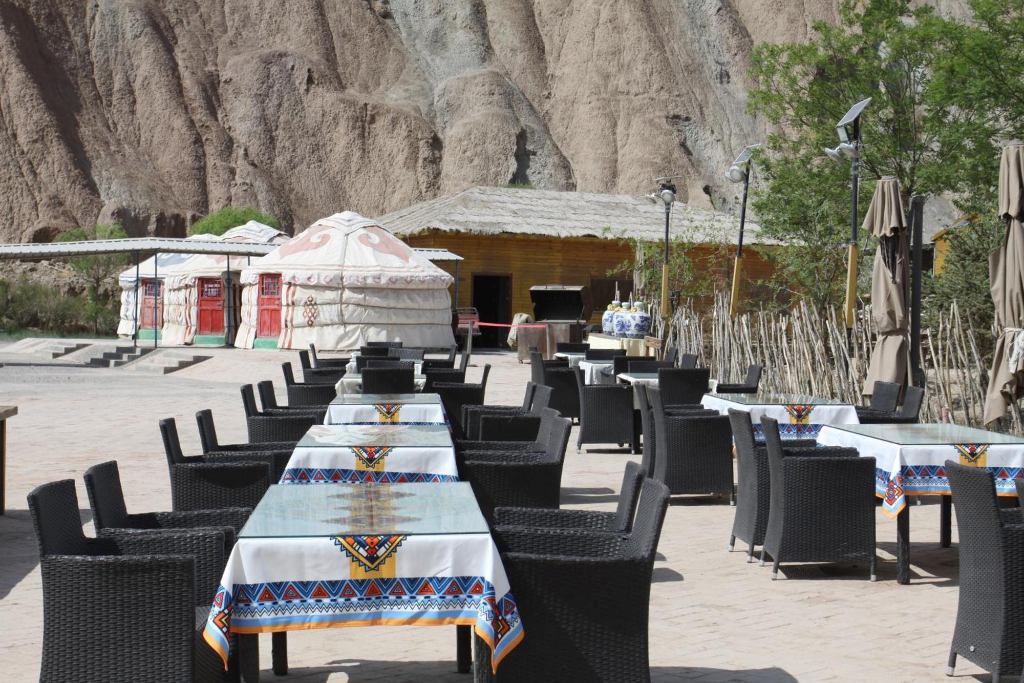 Kaoshan Tent Zhangye Buitenkant foto