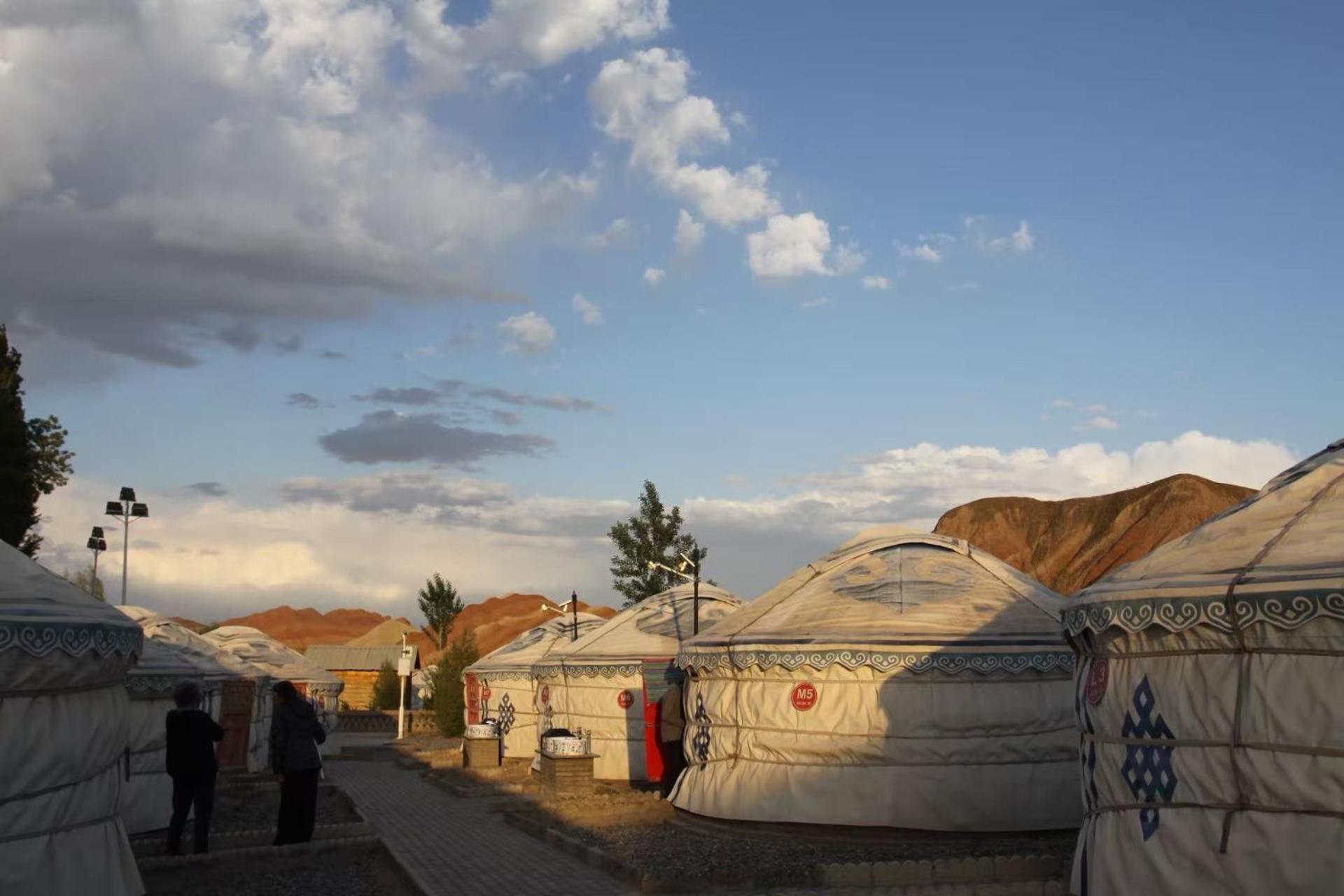 Kaoshan Tent Zhangye Buitenkant foto