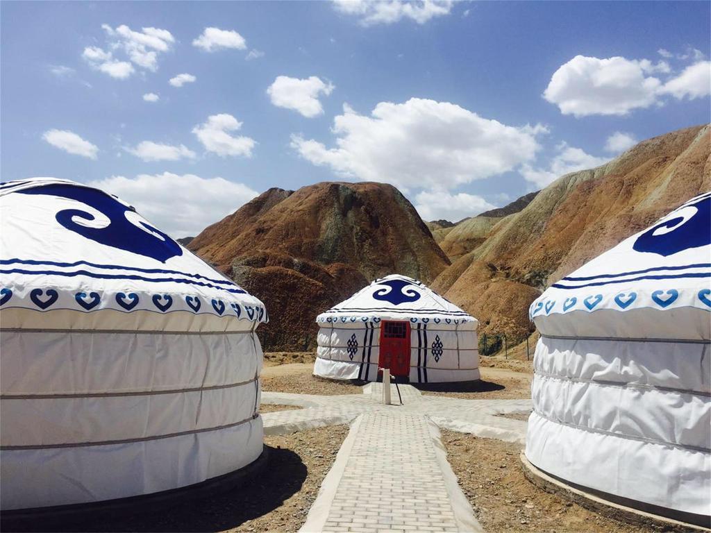 Kaoshan Tent Zhangye Buitenkant foto