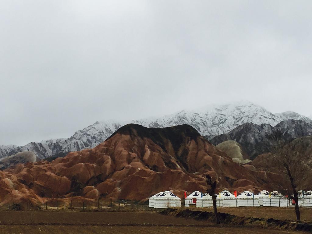 Kaoshan Tent Zhangye Buitenkant foto