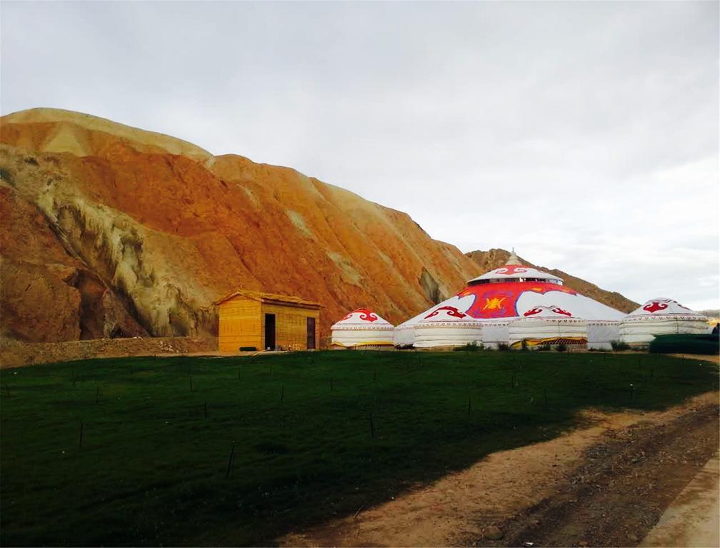 Kaoshan Tent Zhangye Buitenkant foto