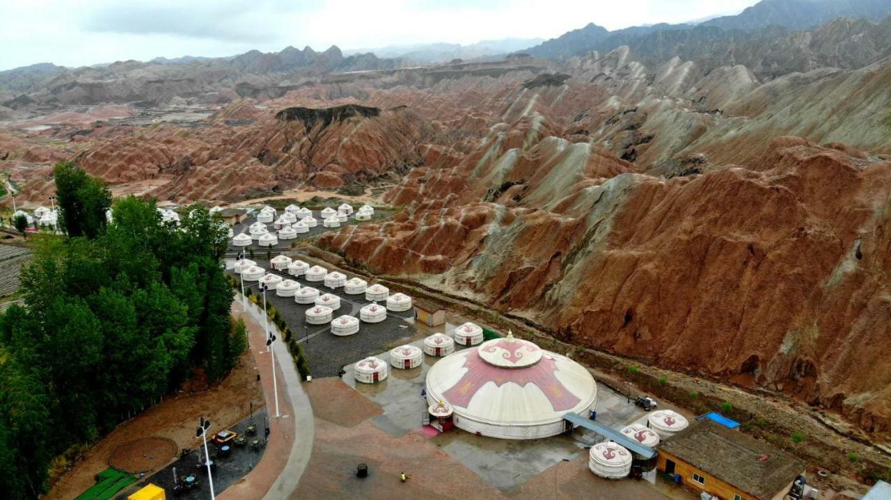 Kaoshan Tent Zhangye Buitenkant foto